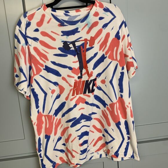 Nike Mens T-Shirt XL Tie Dye relaxed Dry‎ Fit Gym  Weightlifter Crossfit Running - Picture 1 of 5